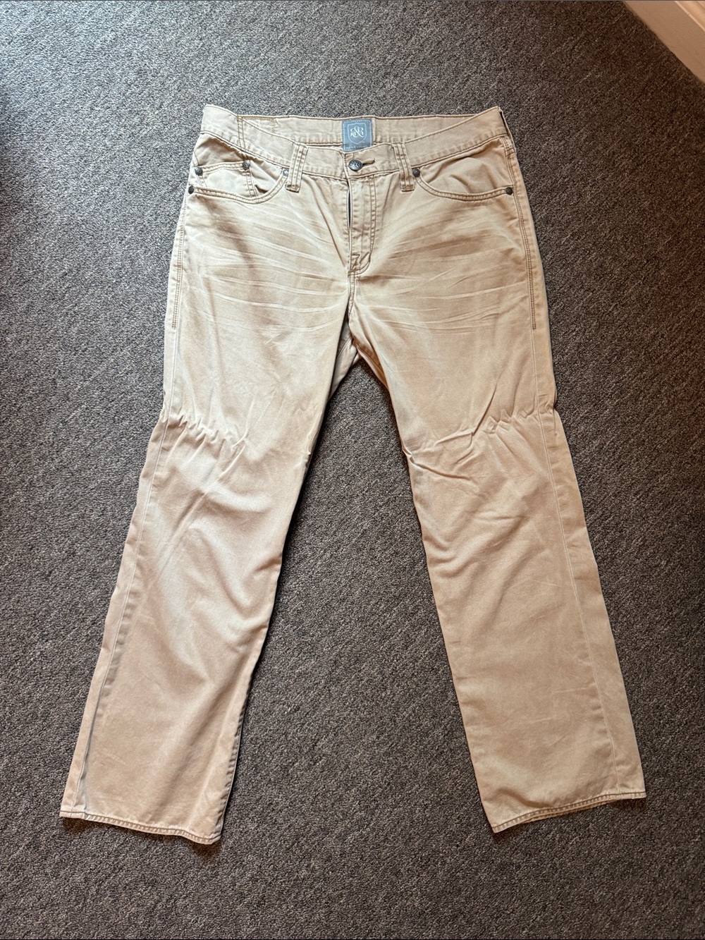 Rock and Republic Beige/Tan Straight Leg Jeans